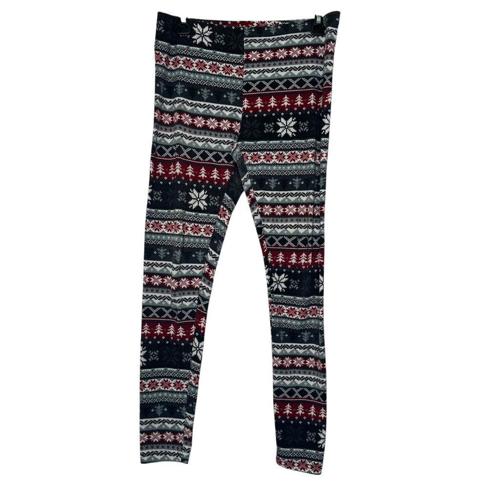 🔸BUNDLE ONLY🔸|EUC| FADED GLORY Holiday Christmas Print Leggings